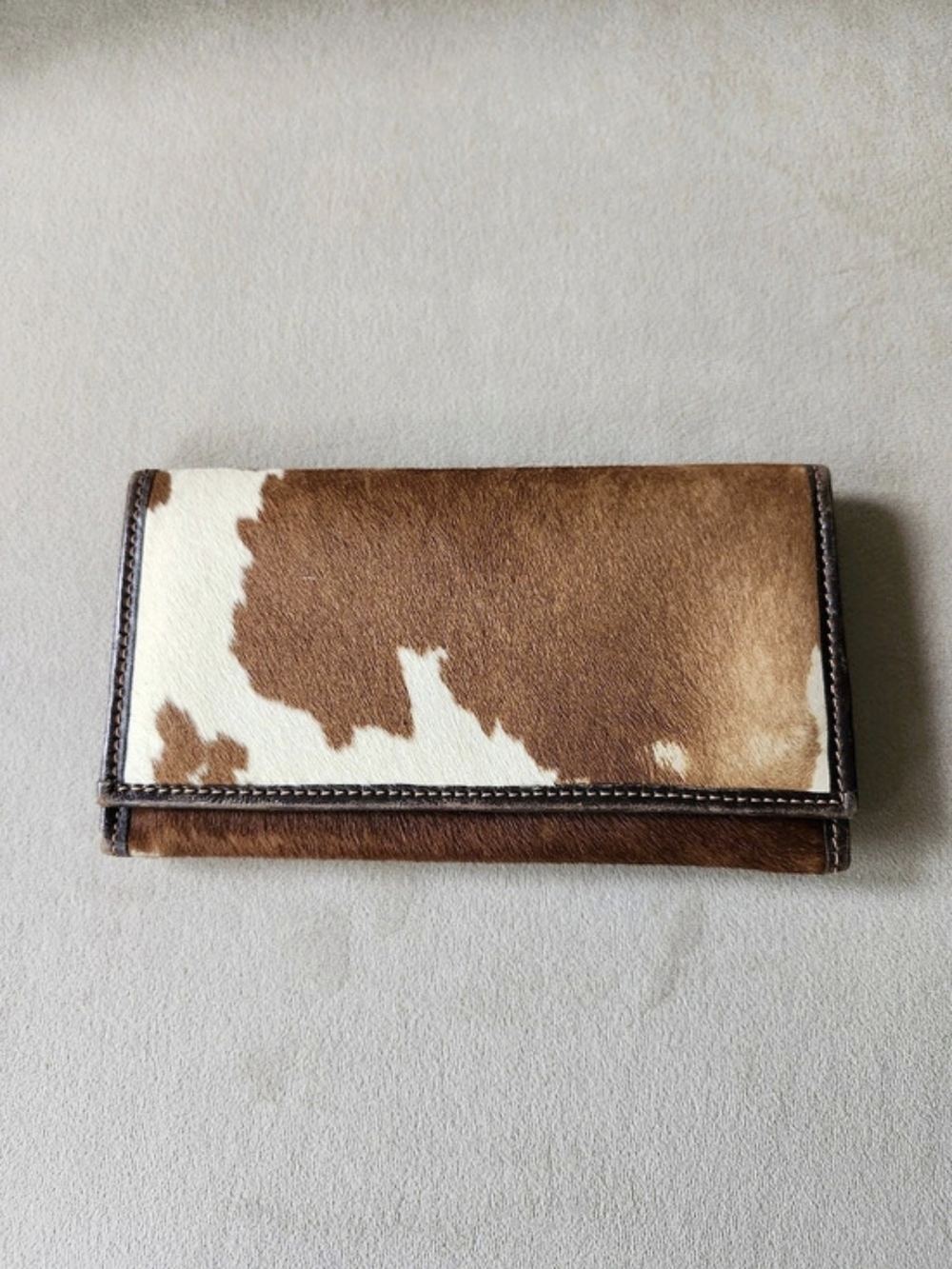 Calf Hair and leather Wallet